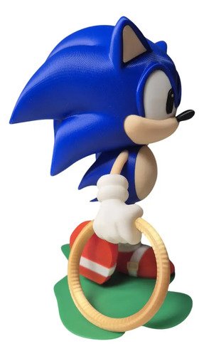 D_863906-MLB89016759874_082025-O.jpg Boneco Sonic Clássico Do Vídeo Game Action Figure 3d - Imagem 4