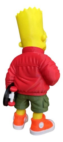 D_871088-MLB107600899034_032026-O.jpg Boneco Bart Simpson Estilo Urbano 29cm Action Figure Skate - Imagem 5