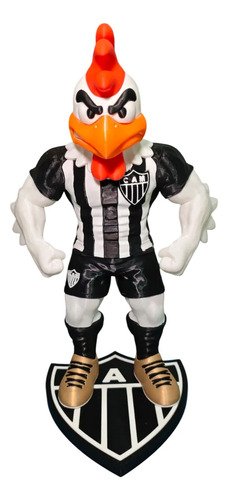 Mascote Atlético Mineiro Galo Doido 25cm - Action Figure 3d