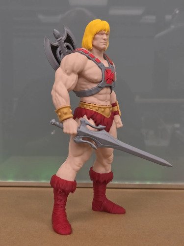 D_872654-MLB112447438285_052026-O.jpg He-man 24cm Action Figure Inspirado Mestres Universo - Imagem 6
