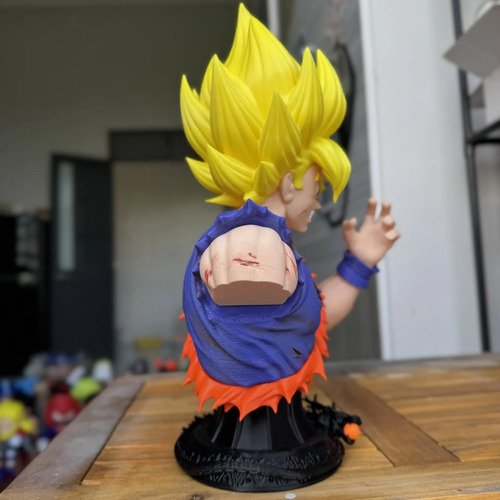 D_873131-MLB111945537365_052026-O.jpg Busto Goku 36cm Action Figure Inspirado Em Dragon Ball - Imagem 8