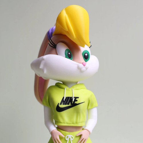 D_873669-MLB111310512917_052026-O.jpg Lola Bunny Urban Vibes 28cm Inspirado Looney Tunes - Imagem 3