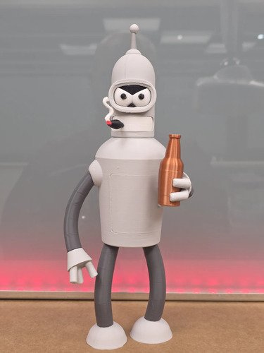D_874113-MLB110413744246_052026-O.jpg Boneco Bender 26cm Inspirado Futurama Action Figure - Imagem 2