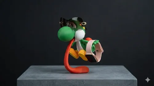 D_874456-MLB110909084902_052026-O.webp Yoshi 20cm Boneco Colecionável Inspirado Em Videogame - Imagem 4