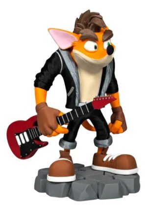 Boneco Crash Bandicoot Rockstar 30cm - Action Figure 3d Luxo