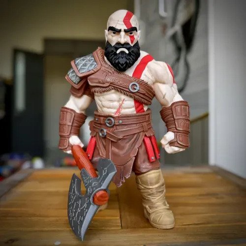 D_878861-MLB110471266674_052026-O.jpg Boneco Kratos Inspirado Em God Of War Colecionável - Imagem 4