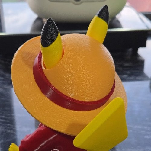 D_880221-MLB112532681429_052026-O.jpg Pikachu E Luffy 15cm Inspirado Em Fanart Colecionável - Imagem 6