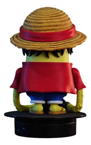 D_883701-MLB110970241659_042026-O.jpg Boneco Minion Luffy One Piece Articulado 3d Premium 25cm - Imagem 3