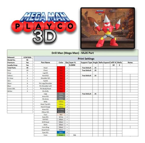D_884575-MLB110320953588_052026-O.jpg Drill Man Inspirado Mega Man Action Figure Geek - Imagem 6