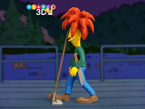 D_887868-MLB110306208908_052026-O.webp Sideshow Bob 20cm Boneco Inspirado Simpsons - Imagem 2