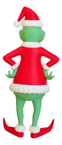 D_890741-MLB96560649430_112025-O.jpg Miniatura 27cm Action Figure O Grinch Natal Roupa Papai Noel - Imagem 3