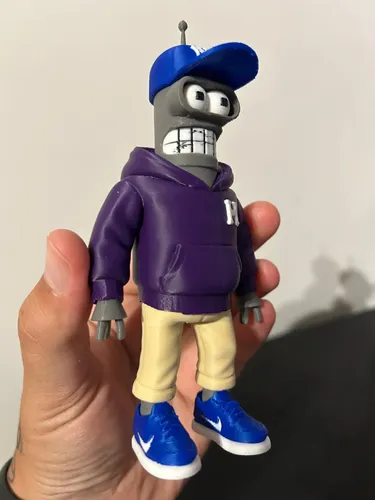 D_891538-MLB110529623002_052026-O.webp Bender 13cm Inspirado Futurama Action Figure Geek - Imagem 2