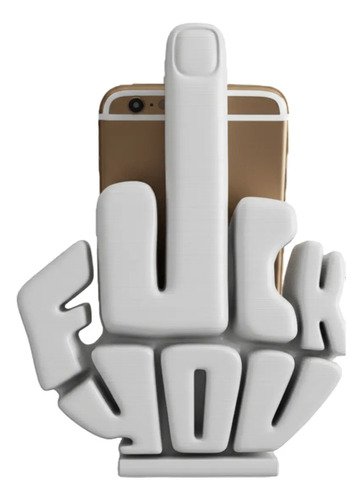 D_891780-MLB98028739736_112025-O.jpg Suporte De Celular Fuck You Dedo Do Meio Mesa Divertido - Imagem 2