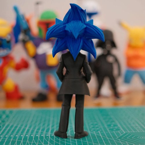 D_893611-MLB111462290980_052026-O.jpg Boneco Sonic De Terno 25cm Action Figure Colecionável - Imagem 7