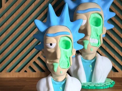 D_894924-MLB110529097288_052026-O.jpg Rick Skull 22cm Inspirado Em Rick And Morty - Imagem 2