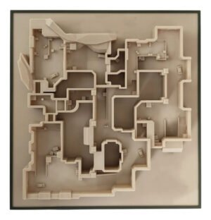 Maquete / Quadro 3d Mapa Dust Ii - Cs 2 - Decoração Gamer