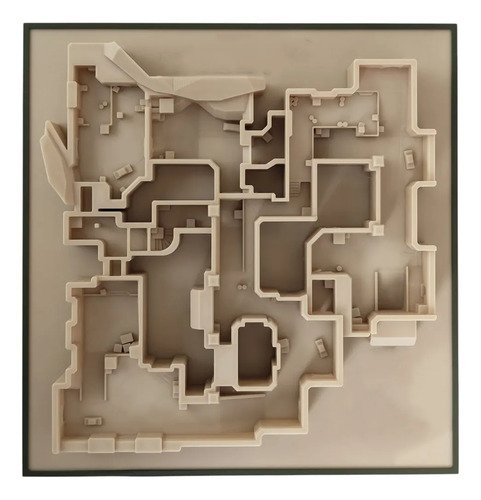D_897240-MLB110633618967_042026-O.jpg Maquete / Quadro 3d Mapa Dust Ii - Cs 2 - Decoração Gamer