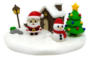 Decoração De Natal Papai Noel Árvore De Natal Boneco De Neve