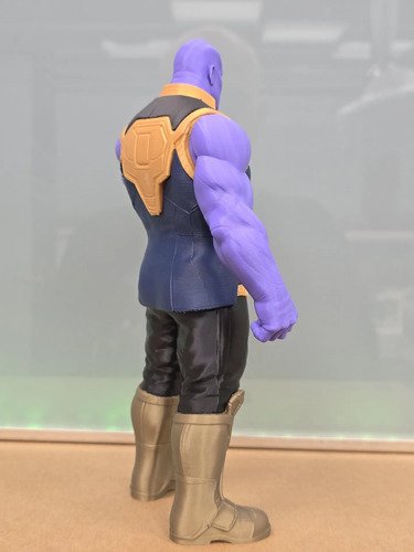 D_903268-MLB110866841448_052026-O.jpg Thanos 24cm Action Figure Inspirado Geek Colecionável - Imagem 6