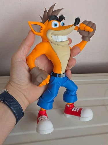 D_906447-MLB98157212837_112025-O.jpg Miniatura 24cm Crash Bandicoot Game Action Figure - Imagem 2