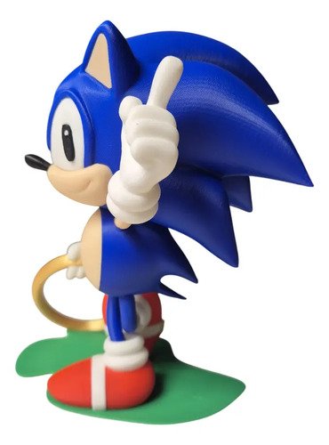 D_906517-MLB89016493158_082025-O.jpg Boneco Sonic Clássico Do Vídeo Game Action Figure 3d - Imagem 3