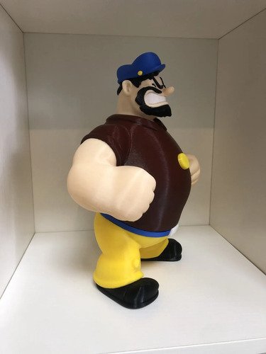 D_907585-MLB112086332559_052026-O.jpg Bluto 20cm Action Figure Boneco Marinheiro Popeye - Imagem 2