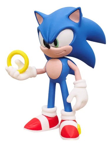 D_908062-MLB106105649399_012026-O.jpg Boneco Sonic The Hedgehog 24cm - Action Figure Premium 3d