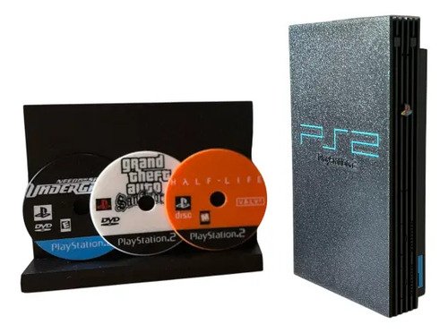 D_912210-MLB104555437646_012026-O.jpg Porta Copos Playstation 2 Retro Gamer Geek Com 12 Jogos Ps2 Playstation 2 Preto