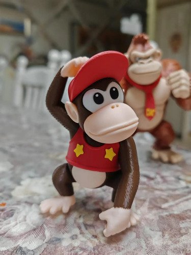 D_915181-MLB111250161458_052026-O.jpg Diddy Kong 12cm Action Figure Boneco Geek Colecionável - Imagem 3