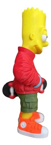 D_926535-MLB107600545556_032026-O.jpg Boneco Bart Simpson Estilo Urbano 29cm Action Figure Skate - Imagem 4