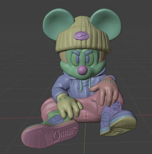 D_927030-MLB111479736162_052026-O.jpg Mickey Streetwear 13cm Action Figure Urban Vibes - Imagem 3