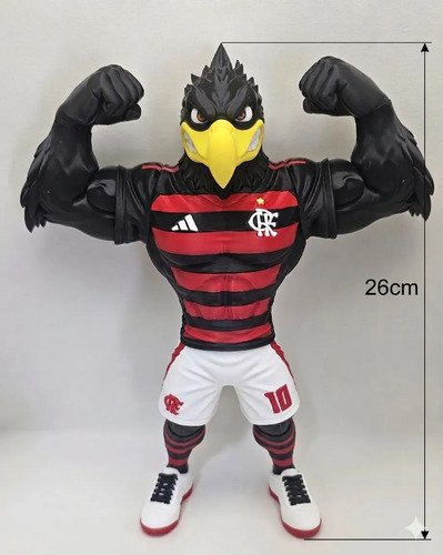 D_927773-MLB110460503042_052026-O.jpg Mascote Urubu Flamengo Futebol Boneco Action Figure Mengao - Imagem 2