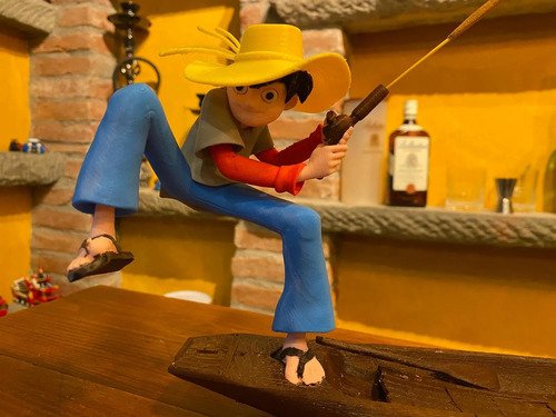 D_928091-MLB112282085987_052026-O.jpg Porta Incenso Sampei 17cm Decoração Geek Multicolor (amarelo, Azul, Marrom, Vermelho) Figura/personagem - Imagem 3