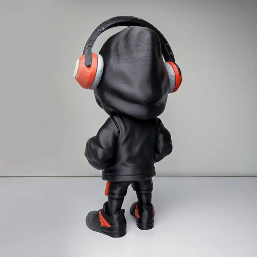 D_932026-MLB108886286029_032026-O.jpg Boneco Homem Aranha Miles Morales Estilo Urbano C/ Fone 3d - Imagem 5