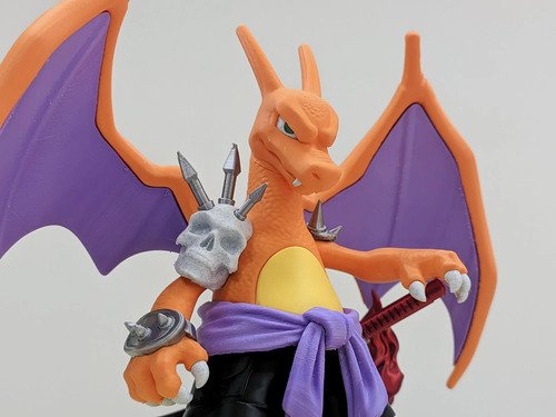 D_933780-MLB111831265847_052026-O.jpg Charizard 23cm Action Figure Inspirado Pokémon - Imagem 8