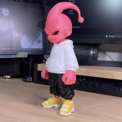 D_933977-MLB110374767364_052026-O.jpg Majin Buu 20cm Inspirado Dragon Ball Action Figure - Imagem 2