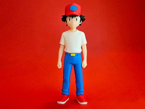 D_935447-MLB110663498394_052026-O.jpg Ash Ketchum 15cm Action Figure Pokémon Boneco Geek - Imagem 2