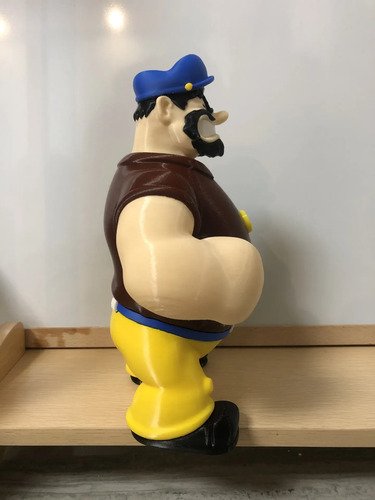 D_939628-MLB112086332893_052026-O.jpg Bluto 20cm Action Figure Boneco Marinheiro Popeye - Imagem 8