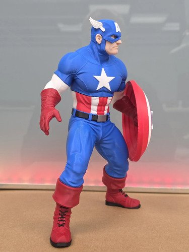 D_951287-MLB111831775157_052026-O.jpg Capitão América 22cm Action Figure Inspirado Em - Imagem 6