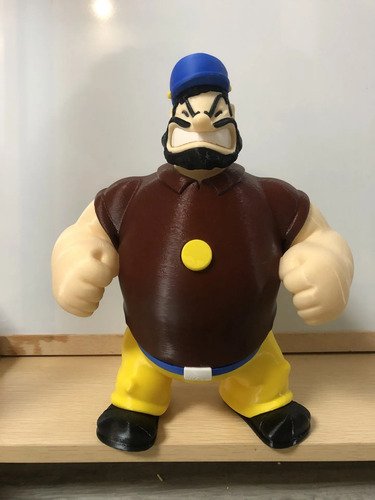 D_960350-MLB112085092737_052026-O.jpg Bluto 20cm Action Figure Boneco Marinheiro Popeye - Imagem 5