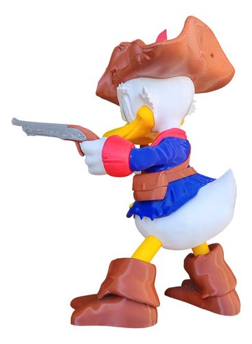 D_960503-MLB108491172539_032026-O.jpg Boneco Pato Donald Jack Sparrow 31cm - Piratas Do Caribe 3d - Imagem 4
