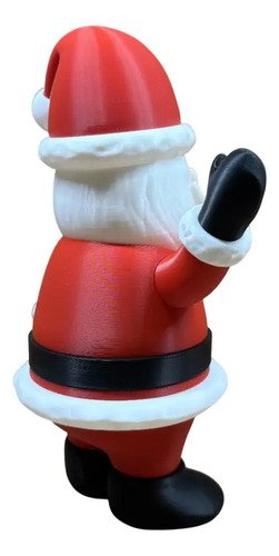D_971187-MLB97682982882_112025-O.jpg Miniatura 23cm Do Papai Noel Estátua De Natal Action Figure Vermelho , Branco E Preto - Imagem 3