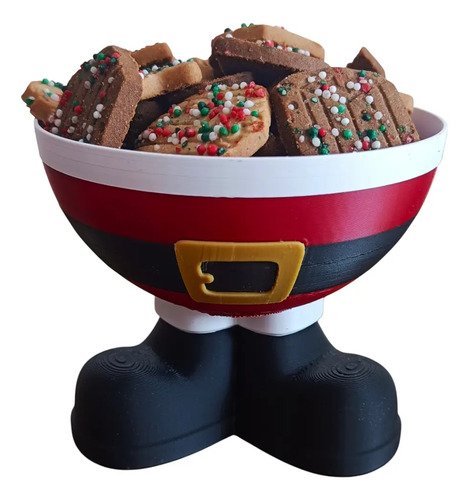 D_972423-MLB97688223168_112025-O.jpg Tigela Pote De Natal Papai Noel Ou Duende Decoração E Doces - Imagem 3