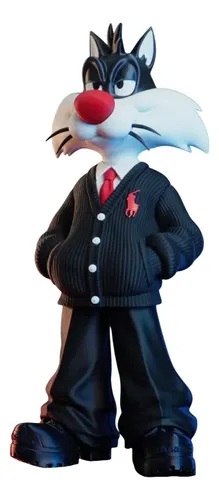 Boneco Frajola Estilo Urbano 28cm - Action Figure 3d Luxo