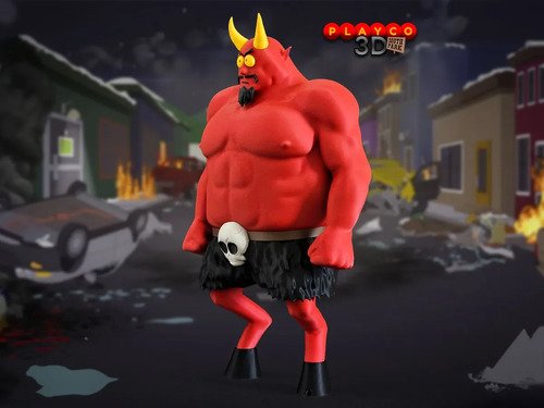 D_976859-MLB110320958532_052026-O.jpg Satanás South Park Action Figure Boneco Geek - Imagem 2