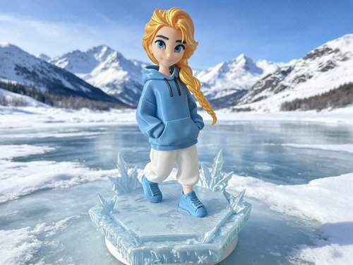 D_976903-MLB111944701441_052026-O.jpg Action Figure Elsa 20cm Frozen Inspirado Em - Imagem 4
