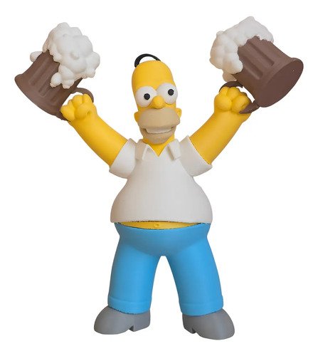 D_978035-MLB97013141073_112025-O.jpg Miniatura 3d Action Figure Homer Simpson Com Cervejas