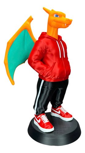 D_982570-MLB108559837294_032026-O.jpg Boneco Charizard Pokemon Estilo Urbano 24cm Action Figure 3d - Imagem 2