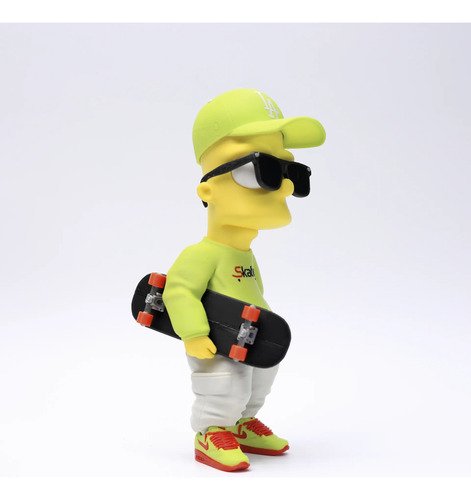 D_990034-MLB107479870751_022026-O.jpg Boneco Bart Simpson Estilo Urbano 19cm Action Figure Skate - Imagem 3