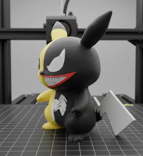 D_993413-MLB111350031519_052026-O.jpg Pikachu Venom 20cm Action Figure Inspirado Geek - Imagem 4